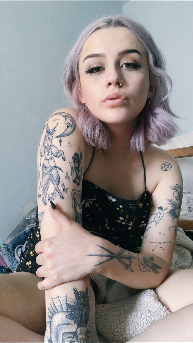 Hot naked teen with tattoos — 11